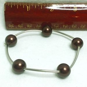 Black Bead Bracelet